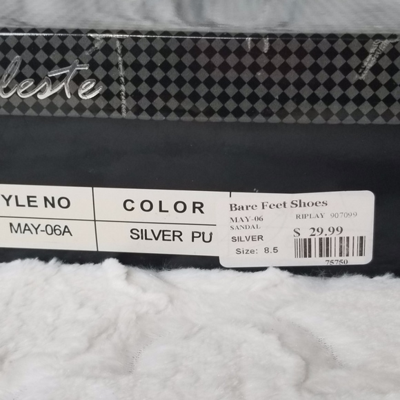 Formal Silver High Heel Shoes - Picture 5 of 8